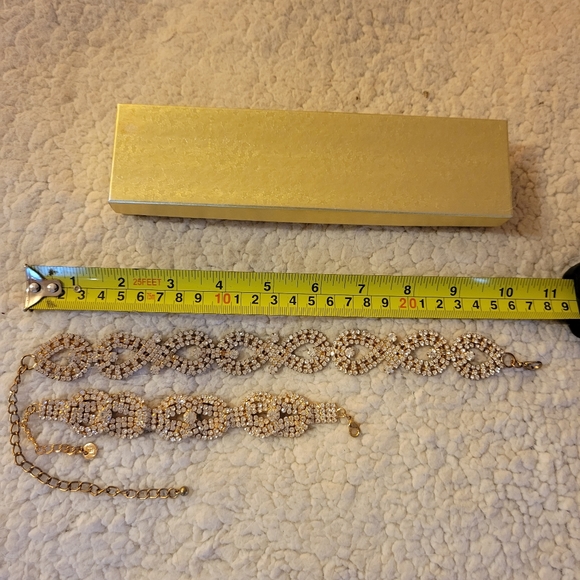 Gold & diamond choker / bracelet - Picture 3 of 3